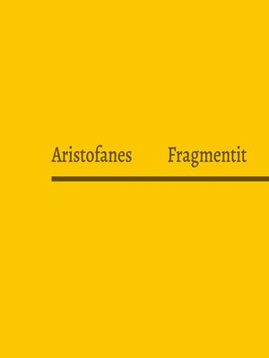 cover image of Aristofanes Fragmentit